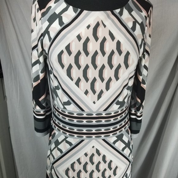 Calvin Klein WOMEN Dress 6 Elegant Pink Black - Picture 5 of 8